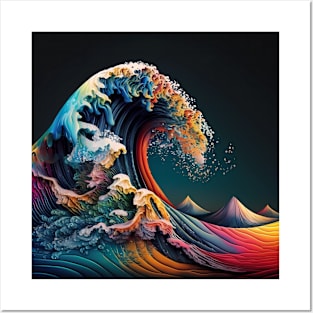 Trippy wave Posters and Art